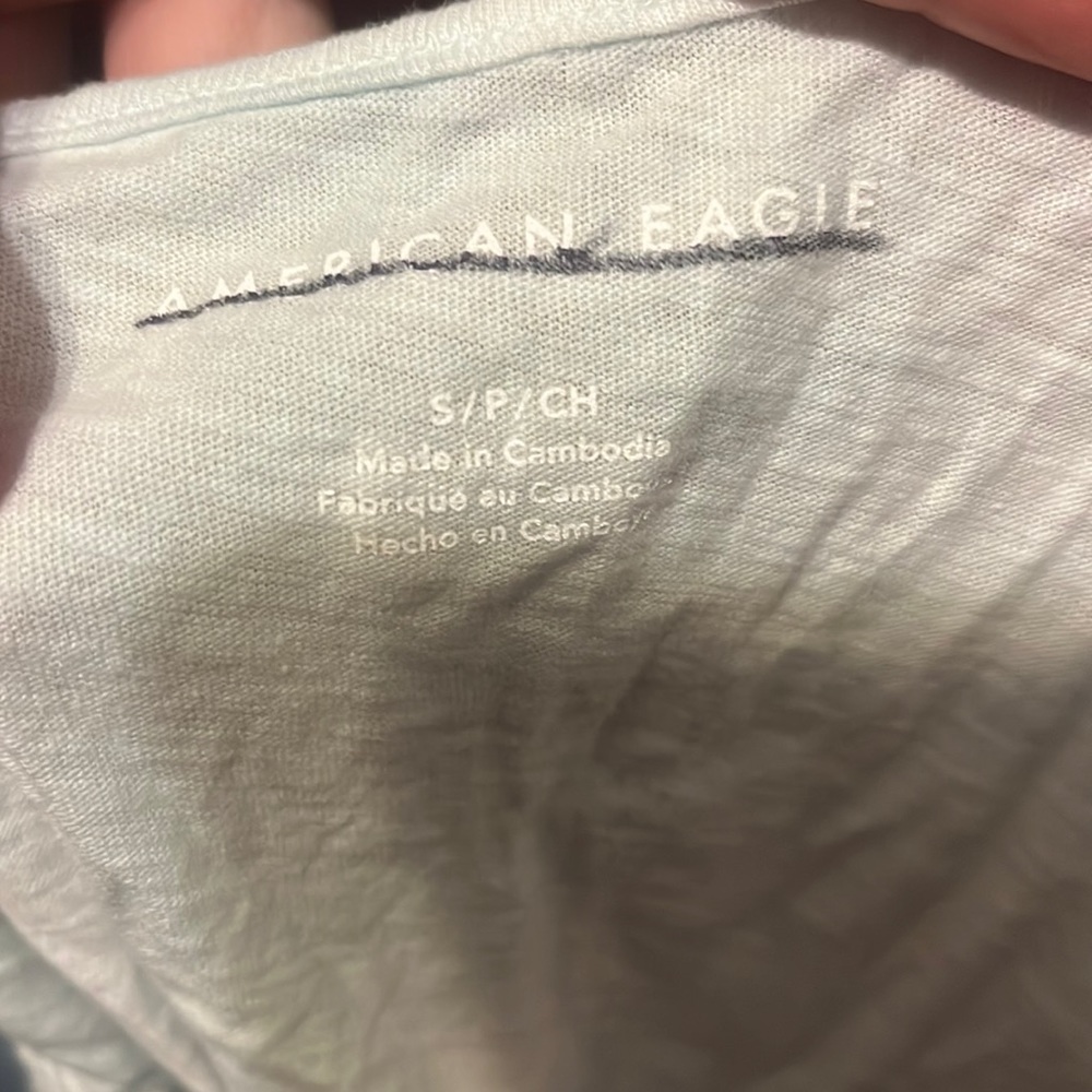 american eagle, size S , light wash teal